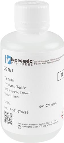 CGTB1-125ML | 1000ug mL TERBIUM 125mL