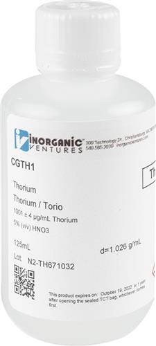 CGTH1-125ML | 1000ug mL THORIUM 125mL