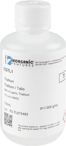 CGTL1-125ML | 1000ug mL THALLIUM 125mL