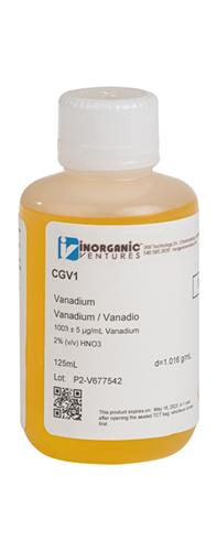 CGV1-125ML | 1000ug mL VANADIUM 125mL