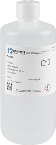 CGY10-500ML | 10 000ug mL YTTRIUM 500mL