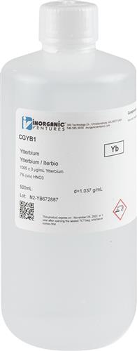 CGYB1-500ML | 1000ug mL YTTERBIUM 500mL