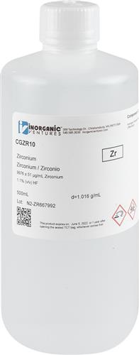 CGZR10-500ML | 10 000ug mL ZIRCONIUM 500mL