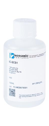 IC-SCS1-125ML | 6 CATION CAL STD 1 125mL
