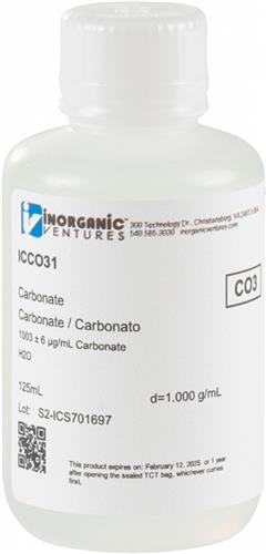 ICCO31-125ML | 1000ug mL CARBONATE 125mL
