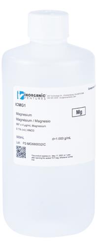 ICMG1-500ML | 1000ug mL MAGNESIUM 500mL