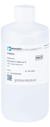 ICNNO21-500ML | 1000ug mL NITRITE AS N 500mL