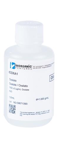 ICOXA1-125ML | 1000ug mL OXALATE 125mL