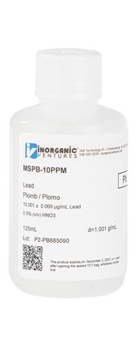MSPB-10PPM-125ML | 10ug mL LEAD 125mL