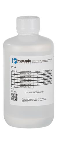 PH-4-250ML | pH 4 CALIBRATION STD 250mL