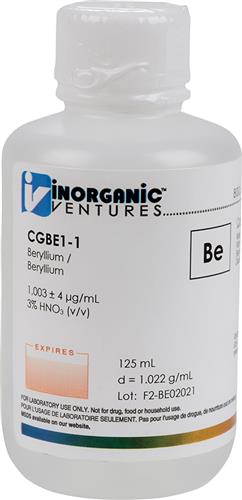 CGBE1-125ML | 1000ug mL BERYLLIUM 125mL