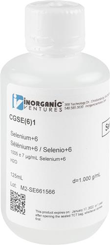 CGSE(6)1-125ML | 1000ug mL SELENIUM 6 125mL