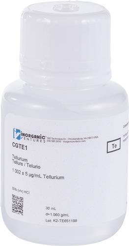 CGTE1-30ML | 1000ug mL TELLURIUM 30mL