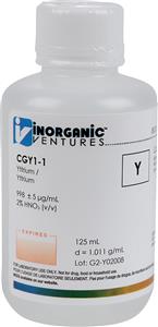 CGY1-125ML | 1000ug mL YTTRIUM 125mL
