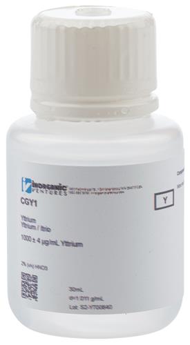 CGY1-30ML | 1000ug mL YTTRIUM 30mL
