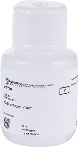 CGY10-30ML | 10 000ug mL YTTRIUM 30mL