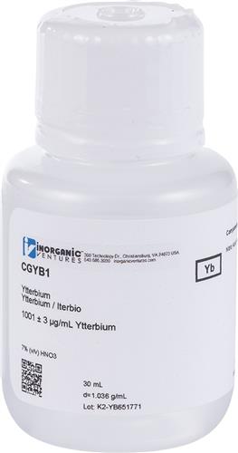 CGYB1-30ML | 1000ug mL YTTERBIUM 30mL