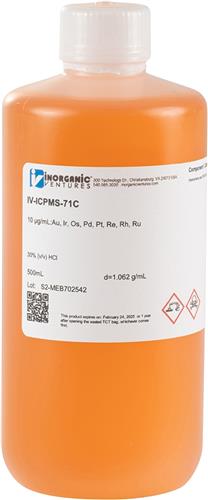 IV-ICPMS-71C-500ML | ICP MS PRECIOUS MTLS STD 500mL