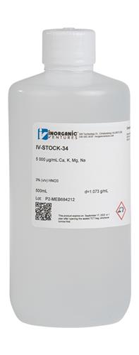 IV-STOCK-34-500ML | ICP CALIBRATION STD 34 500mL