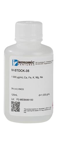 IV-STOCK-35-125ML | ICP CALIBRATION STD 35 125mL