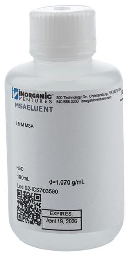 MSAELUENT-100ML | 1.8 M Methanesulfonic Acid 