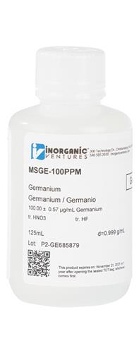 MSGE-100PPM-125ML | 100ug mL GERMANIUM 125mL
