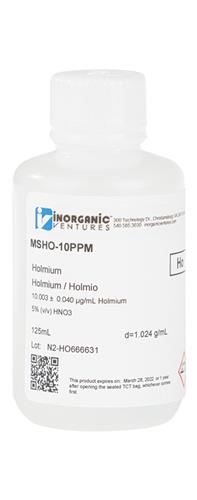 MSHO-10PPM-125ML | 10ug mL HOLMIUM 125mL