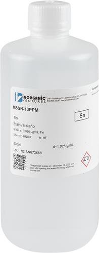 MSSN-10PPM-500ML | 10ug mL TIN 500mL