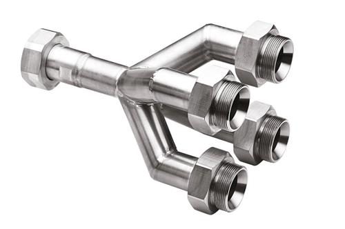 8890145 | Quad distributing adapter M38x1.5 1x M38x1.5 fema