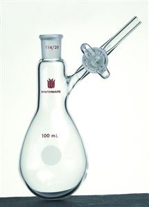 F901100G | FLASK MODIFIED SCHLENK TUBE 14 20 100ML GLASS STOP