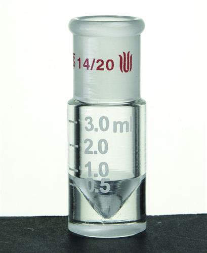V141008 | CONICAL REACTION VIAL 14 20 GRADUATED 8ML