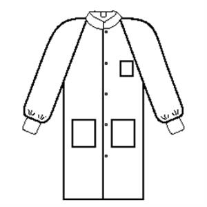 10021 | Kimtech A8 Certified Lab Coats with Knit Cuffs and