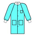 10033 | Kimtech A8 Certified Lab Coats with Knit Cuffs and