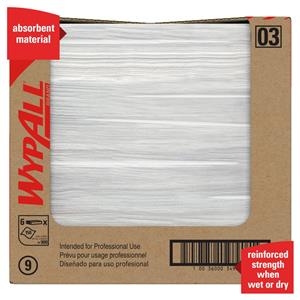 34900 | WypAll X60 Reusable Cloths 34900 White Flat Sheets