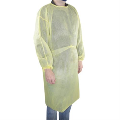 GAH-GISO1YX | SPUNBOUNDED POLYPROPYLENE LEVEL 1 ISOLATION GOWN S