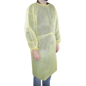 GAH-GISO1YX | SPUNBOUNDED POLYPROPYLENE LEVEL 1 ISOLATION GOWN S