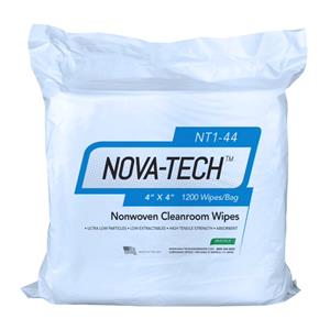 NT1-44 | NONWOVEN CLEANROOM WIPE..4 X4 1200 BAG 12 BAGS CAS