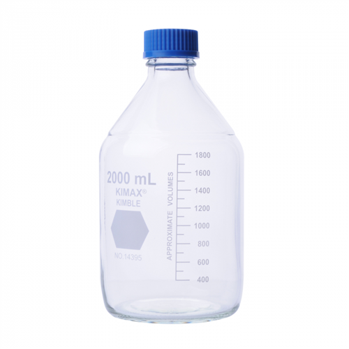 14395-250 | BOTTLE,GL45,BLU PP CAP,250ML