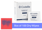 DW-STD-CBE | CodeBe: Rapid Colorimetric Test for Beryllium - box of 100 dry wipes