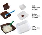 20201 | LevGo® smartBoats® Disposable Paper Weighing Boats, Fsc Mix Credit, Brown, Small