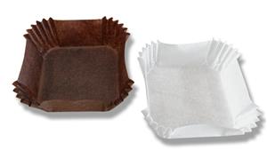 20201 | LevGo® smartBoats® Disposable Paper Weighing Boats, Fsc Mix Credit, Brown, Small