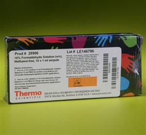 28906 | 16 FORMALDEHYDE W V METHANOL FREE 10 X 1 ML