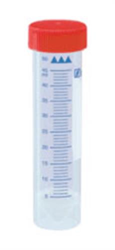 B0193234 | 50 mL Graduated Conical Bottom Tubes with Red Flat