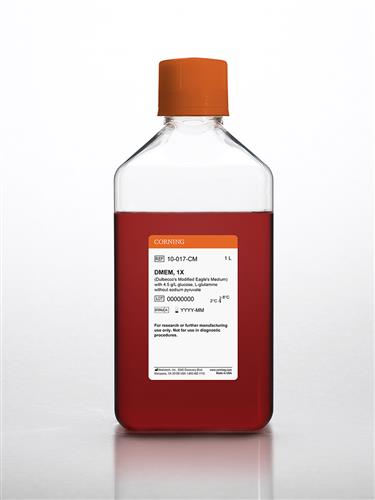 10-017-CM | Corning® 1L DMEM (Dulbecco’s Modified Eagle’s Medium)