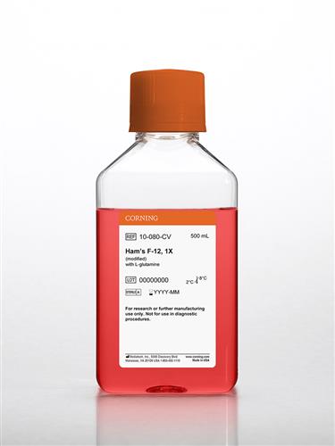 10-080-CV | Corning® 500 mL Hams F-12 Medium