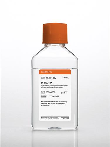 20-031-CV | Corning® Dulbecco’s Phosphate-Buffered Saline, 10X without calcium and magnesium