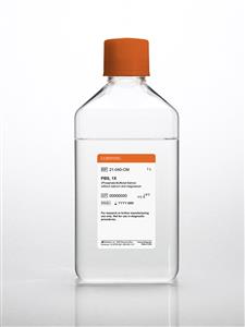 21-040-CM | Corning® Phosphate-Buffered Saline, 1X without calcium and magnesium, pH 7.4 ± 0.1