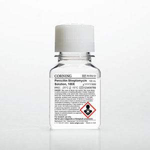 30-002-CI | Corning® 100 mL Penicillin-Streptomycin Solution, 100x