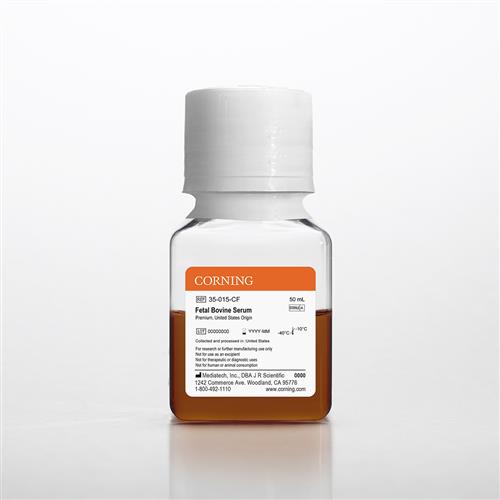 35-015-CF | Corning® Fetal Bovine Serum, 50 mL, Premium, United States Origin