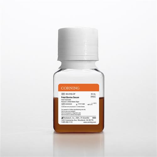 35-016-CF | Corning® Fetal Bovine Serum, 50 mL, Premium, United States Origin (Heat Inactivated)